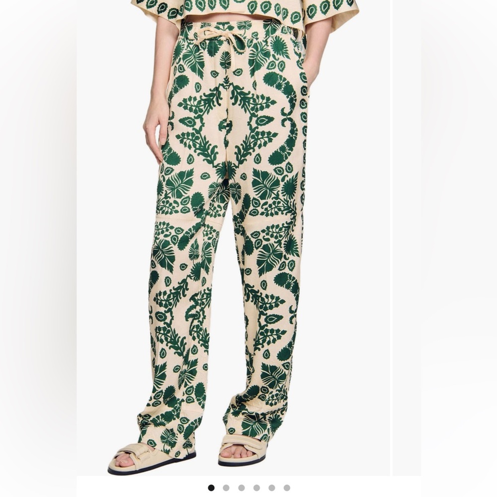 Sandro Woman's Printed Drawstring pants